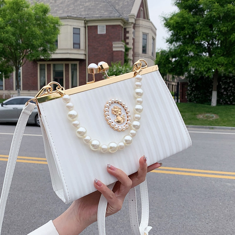 Bolsa De Casamento Com Pérolas