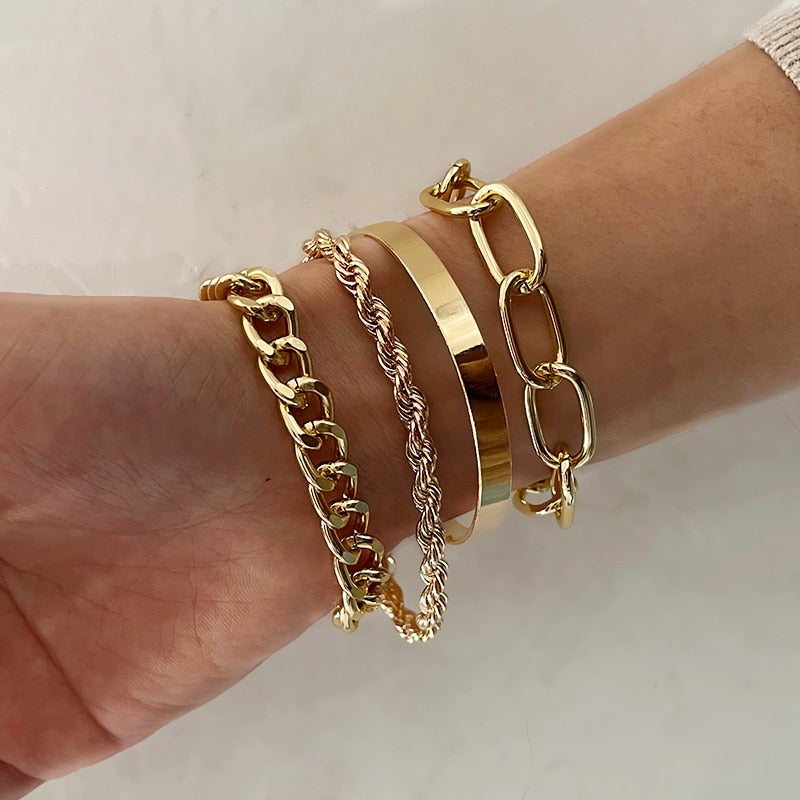 OurChic® - Conjunto de 4 Pulseiras