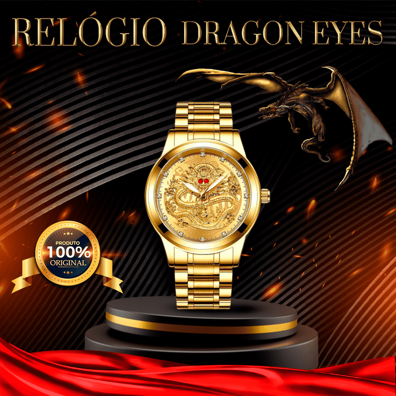 Relógio Masculino Dragon Eyes